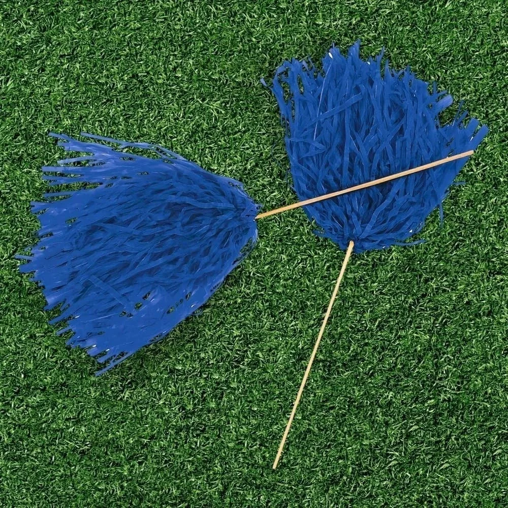 24 Pack Pom Poms Cheerleading Spirit Sports Dance Cheer Homecoming Parade